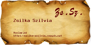 Zsilka Szilvia névjegykártya